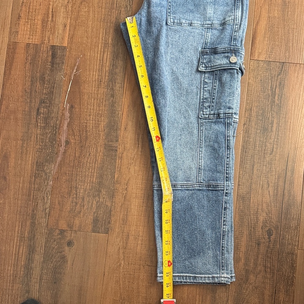 KanCan Light Blue Straight Leg Cargo Jeans - Picture 11 of 15
